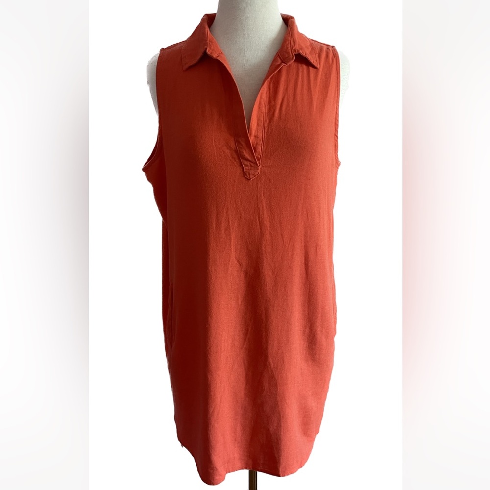 Sleeveless Orange Women's Tunic/ Dress